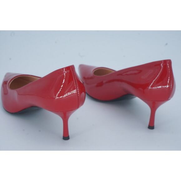 AGL Virna Red Patent Leather Ponted Toe low Heel High Pumps SZ 39.5 NIB $425 - Picture 12 of 12